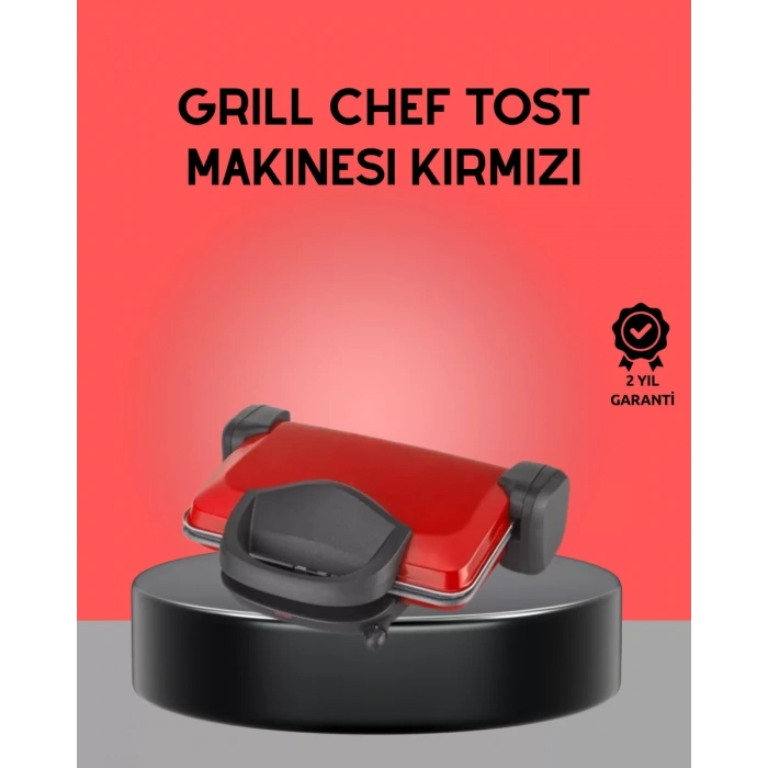 VipMarketim Profesyonel 2000W Tost Makinesi – Ayarlanabilir Termostat ve Çıkarılabilir Plaka