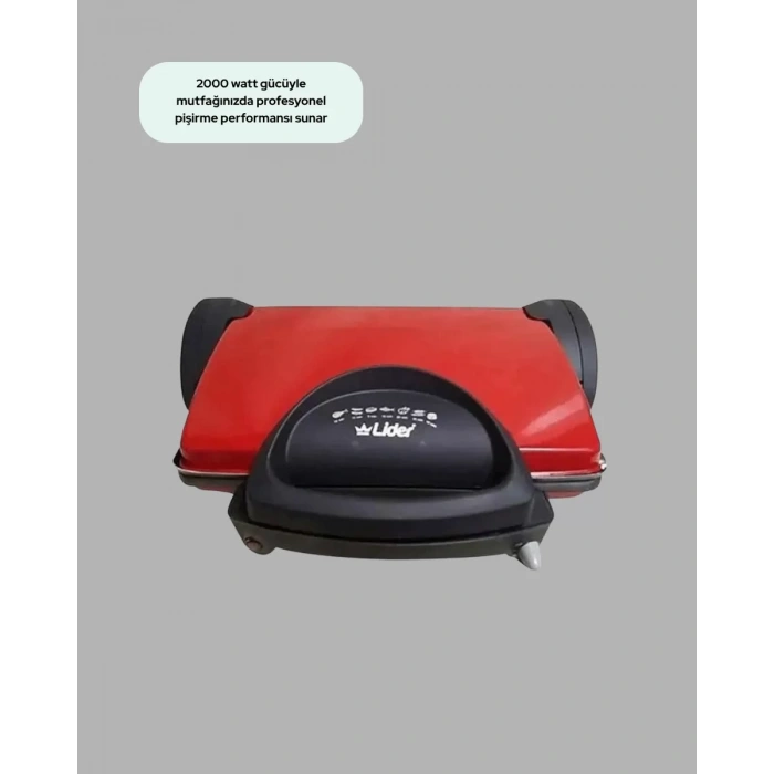 VipMarketim Profesyonel 2000W Tost Makinesi – Ayarlanabilir Termostat ve Çıkarılabilir Plaka