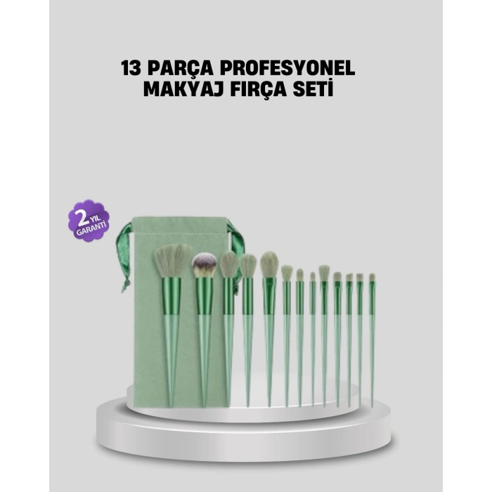 VipMarketim Profesyonel Makyaj Fırça Seti Yumuşak Kıllı Taşınabilir Çantalı