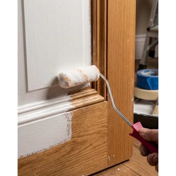 VipMarketim Profesyonel Mini Boya Rulosu 10 Cm Boya Fırça Seti 6 Yedek Rulo Hediyeli