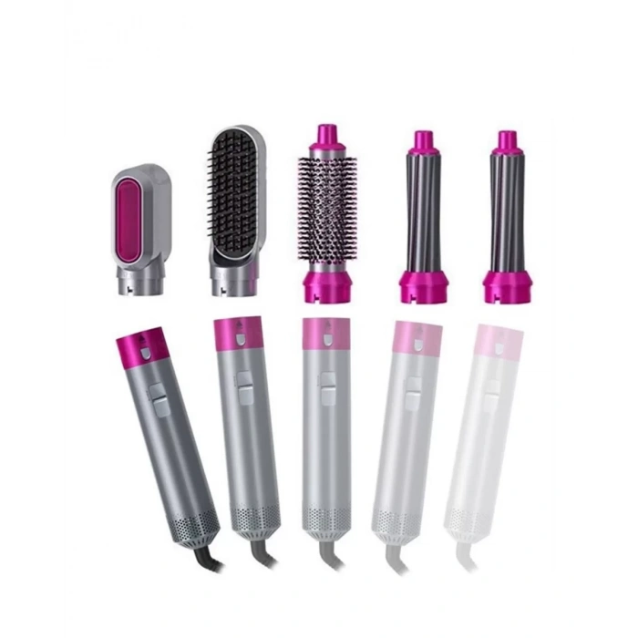 VipMarketim Profesyonel Saç Şekillendirici 5 Fonksiyonlu Fön Düzleştirme ve Dalga Yapma Seti