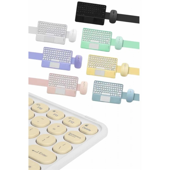 VipMarketim Profesyonel Wifi Q Klavye Bluetooth Klavye Touchpad 10.8 Inç