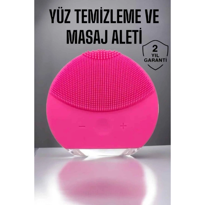 VipMarketim Profesyonel Yüz Temizleme Masaj Aleti Su Geçirmez Kablosuz Şarj Özellikli Kolay Temizlenebilir