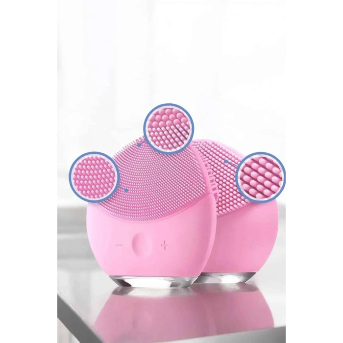 VipMarketim Profesyonel Yüz Temizleme Masaj Aleti Su Geçirmez Kablosuz Şarj Özellikli Kolay Temizlenebilir