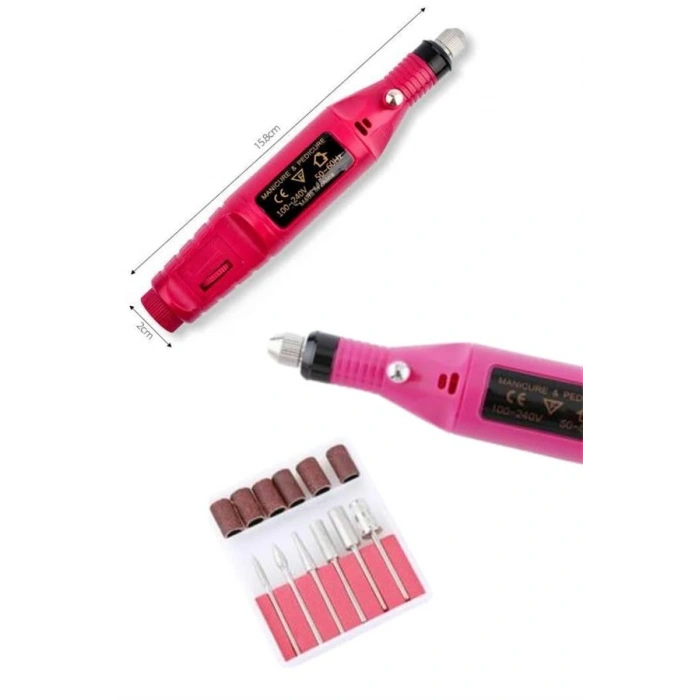 VipMarketim Protez Tırnak Ayak Nasır Ve Tırnak Mantar Makinesi Elektrikli 12v Tırnak Törpü Seti