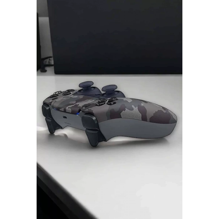 VipMarketim PS4 Oyun Kolu Kamuflaj Desenli Joystick