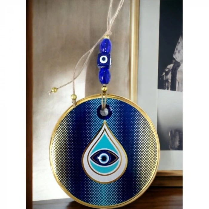 VipMarketim Puantiyeli Damla Desen Nazar Boncuklu Duvar Süsü Gözlü Duvar Dekoru