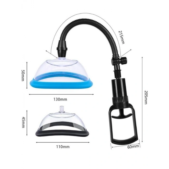 VipMarketim Pussy Pump Premium Fun Çift Başlıklı Vajina & Gööğüs Pompası