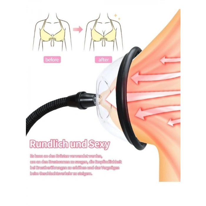 VipMarketim Pussy Pump Premium Fun Çift Başlıklı Vajina & Gööğüs Pompası