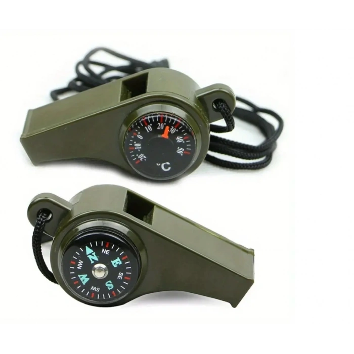 VipMarketim Pusulalı Çok Fonksiyonlu Acil Durum Düdüğü