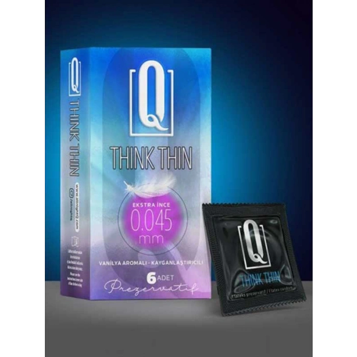 VipMarketim Q THİNK THİN 6'LI EKSTRA İNCE PREZERVATİF