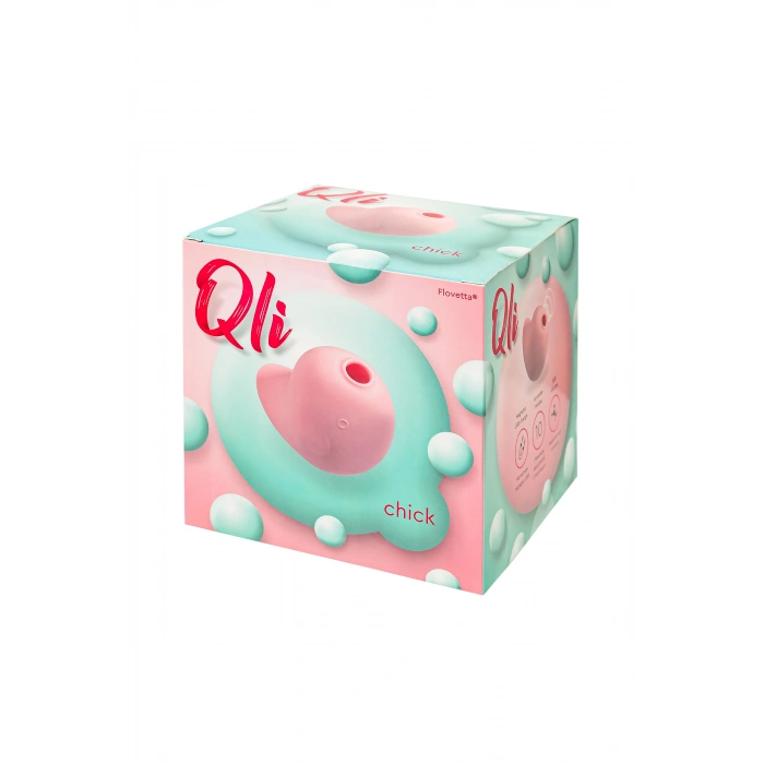 VipMarketim Qli by Flovetta Vakum dalgası klitoral uyarıcı Chick, silikon, pembe, 6,1 cm