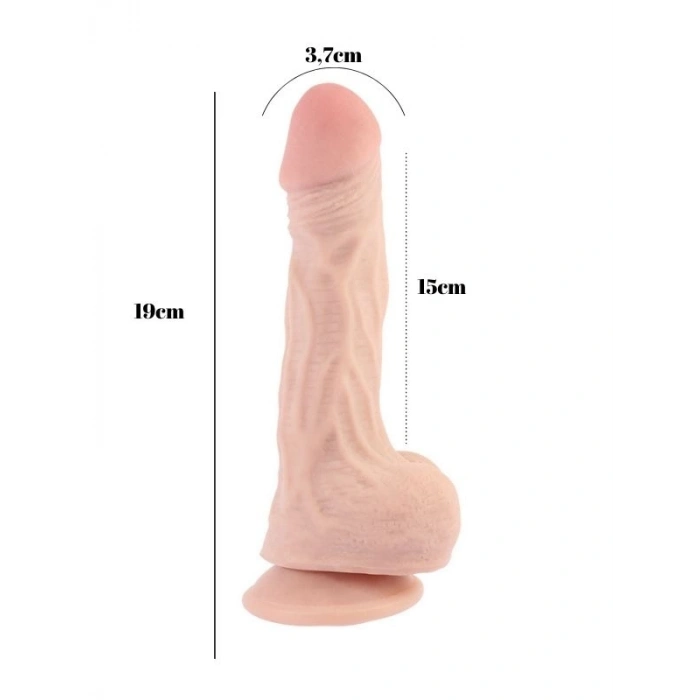 VipMarketim Rammer 19cm Kıkırdaklı Gerçekçi Dildo