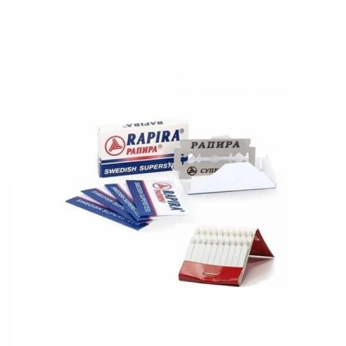 VipMarketim Rapira Platinum 10 Adet Tıraş Jileti Kantaşı Seti