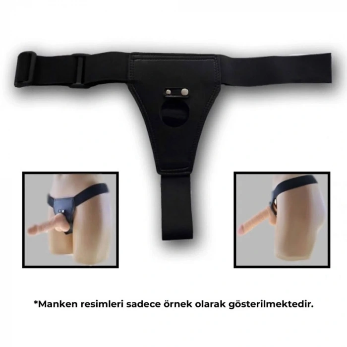 VipMarketim Realdo Strappy 17cm Gerçekçi Testisli Belden Bağlamalı Strap On Protez Penis