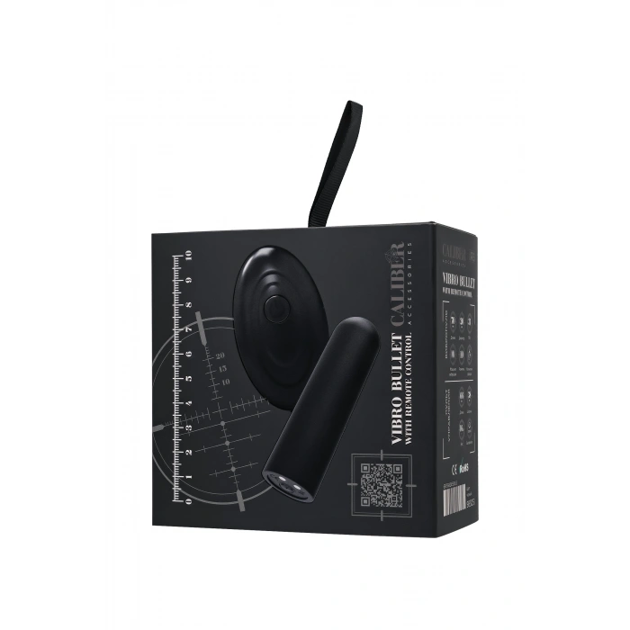 VipMarketim Realstick Caliber Uzaktan Kumandalı Vibro Mermi, Siyah