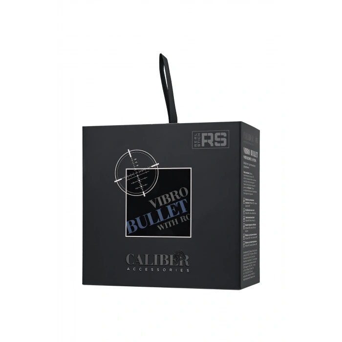 VipMarketim Realstick Caliber Uzaktan Kumandalı Vibro Mermi, Siyah