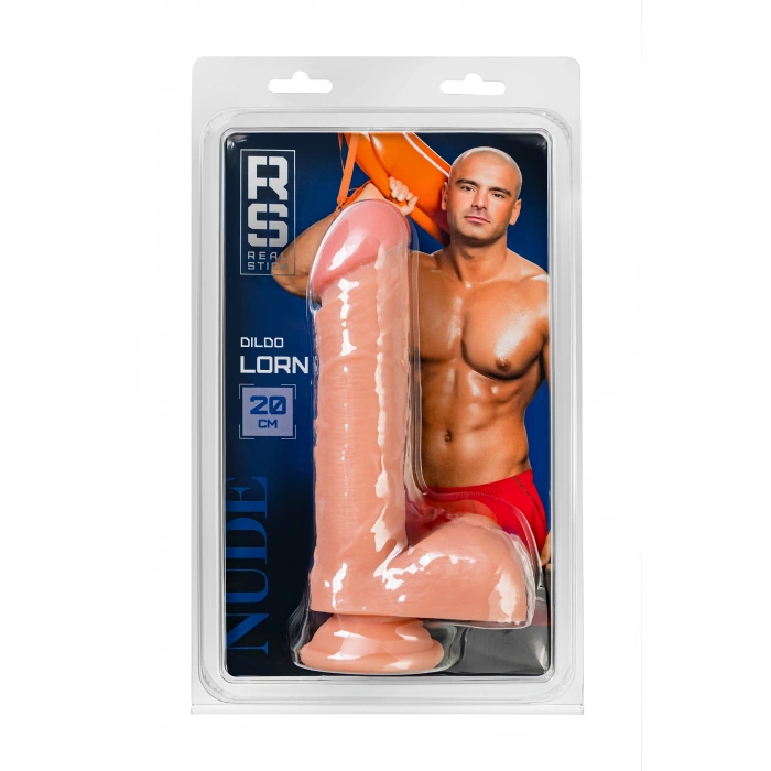 VipMarketim RealStick Çıplak Diken, PVC, Et, 20 cm Gerçekçi yapay Penis