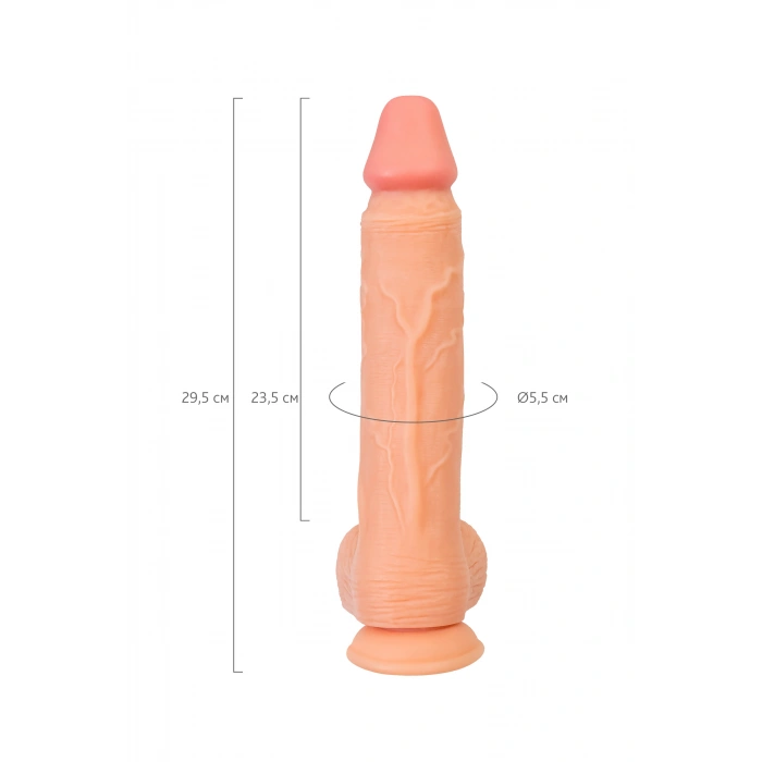 VipMarketim RealStick Çıplak Vahşi, PVC, Et, 29,5 cm Gerçekçi yapay Penis
