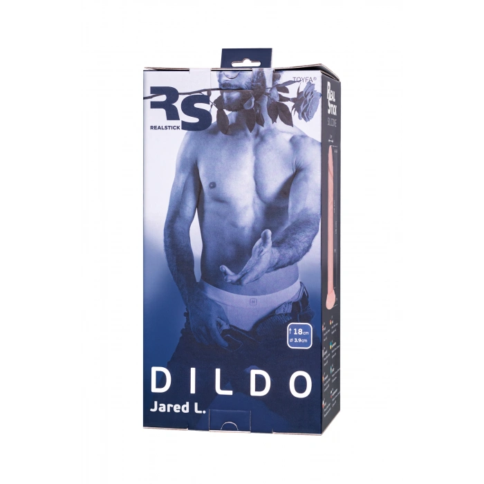 VipMarketim Realstick Silicone Jared L Yapay Penis, Silekspan, Çıplak, 18 Cm