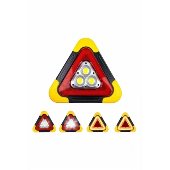 VipMarketim Reflektör Güneş Enerjili Taşınabilir Portatif Acil Güvenlik Işığı Araba Acil Uyarı Işığı