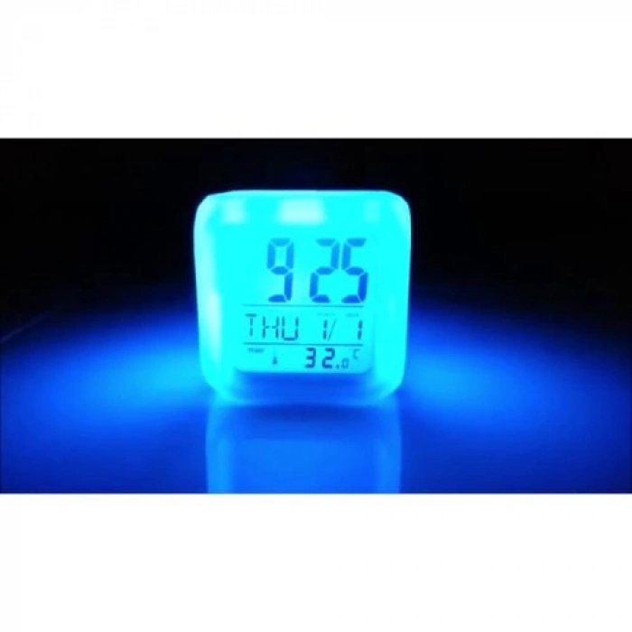 VipMarketim Renk Değiştiren Küp Saat