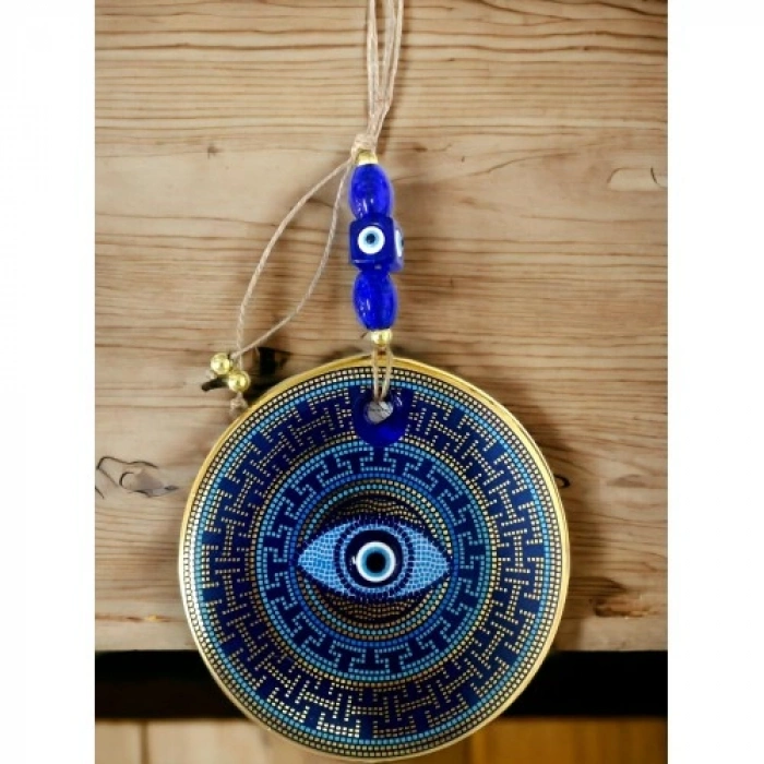 VipMarketim Renkli Noktalama Vurgulu Nazar Boncuklu Gözlü Duvar Süsü Renkli Duvar Dekoru