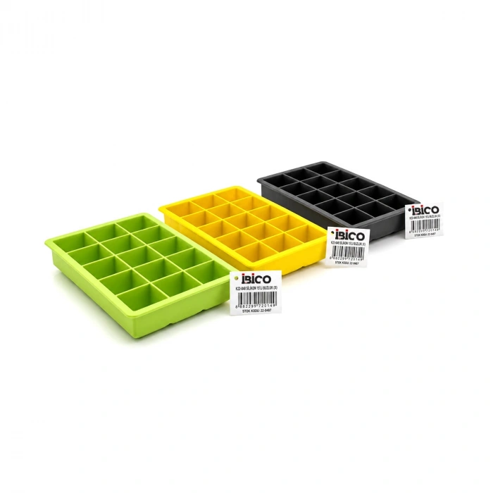 VipMarketim Renkli Pratik Buz Kalıbı - 15 Bölmeli - Silikon