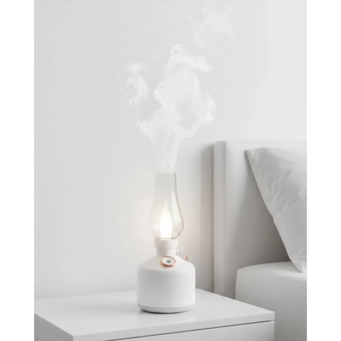 VipMarketim Retro Gaz Lambası Tasarımlı USB Şarjlı Aroma Difüzörü 280 ml Nano Mist Nemlendirici