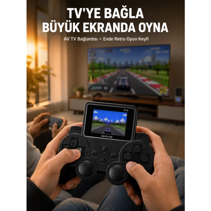 VipMarketim Retro Oyun Konsolu 520 Klasik Oyunlu Şarj Edilebilir El Konsolu