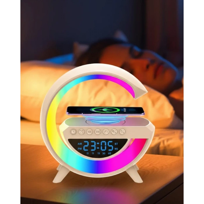 VipMarketim RGB Işıklı Kablosuz Hoparlör Bluetooth USB FM TF Kart Destekli