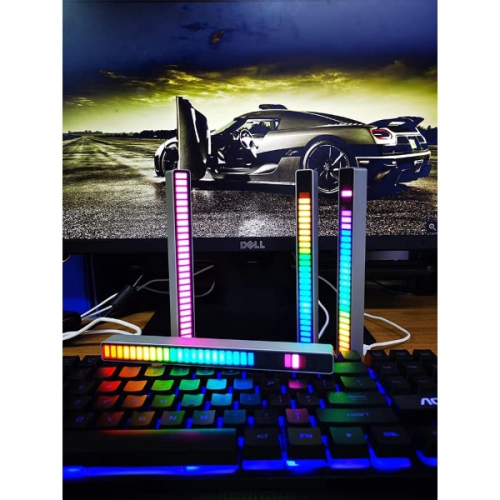 VipMarketim RGB Sese Duyarlı Taşınabilir Ekolayzer LED Çubuk
