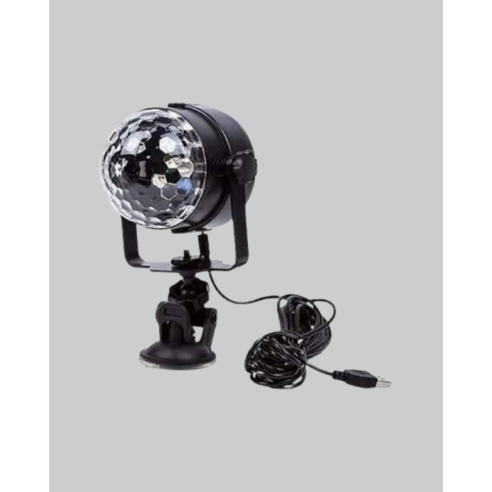 VipMarketim Ritme Duyarlı LED Disko Topu – Renkli Işık Gösterili Parti Lambası