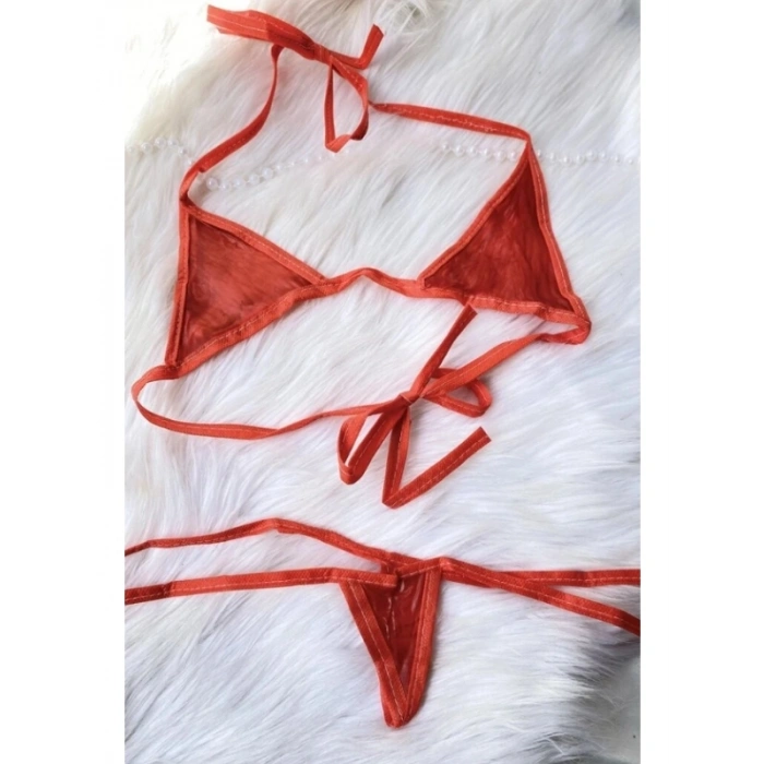 VipMarketim Royal Yenilebilir Tanga Sütyen Karışık Meyve Aromalı