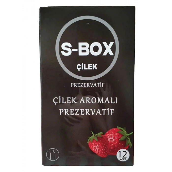 VipMarketim S-Box Çilek Aromalı Prezervatif 12'li