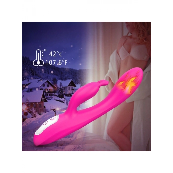 VipMarketim S-Hande Çift Motorlu Isıtmalı 9 Modlu Tavşan Vibratör