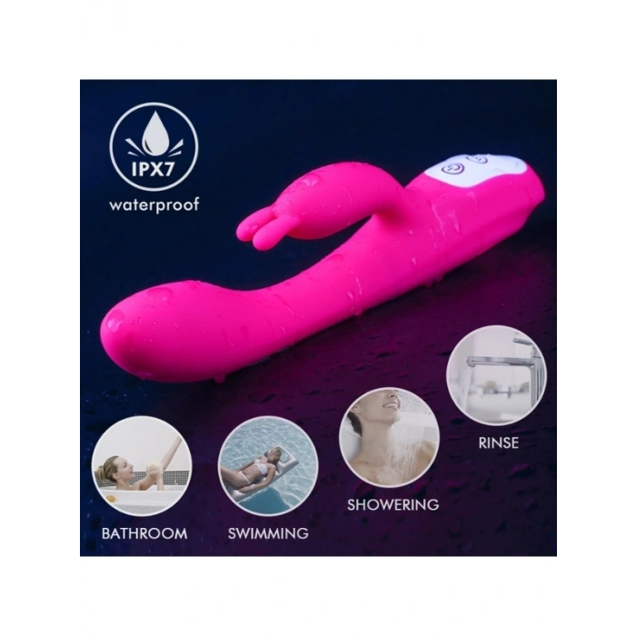 VipMarketim S-Hande Çift Motorlu Isıtmalı 9 Modlu Tavşan Vibratör