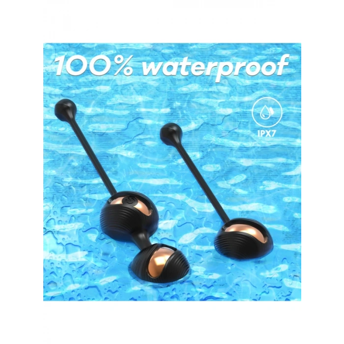 VipMarketim S-Hande Gem Şarjlı Ağırlıklı Güçlü Titreşimli Vajina Kas Geliştirici Kegel Egzersiz Vajinal Topları