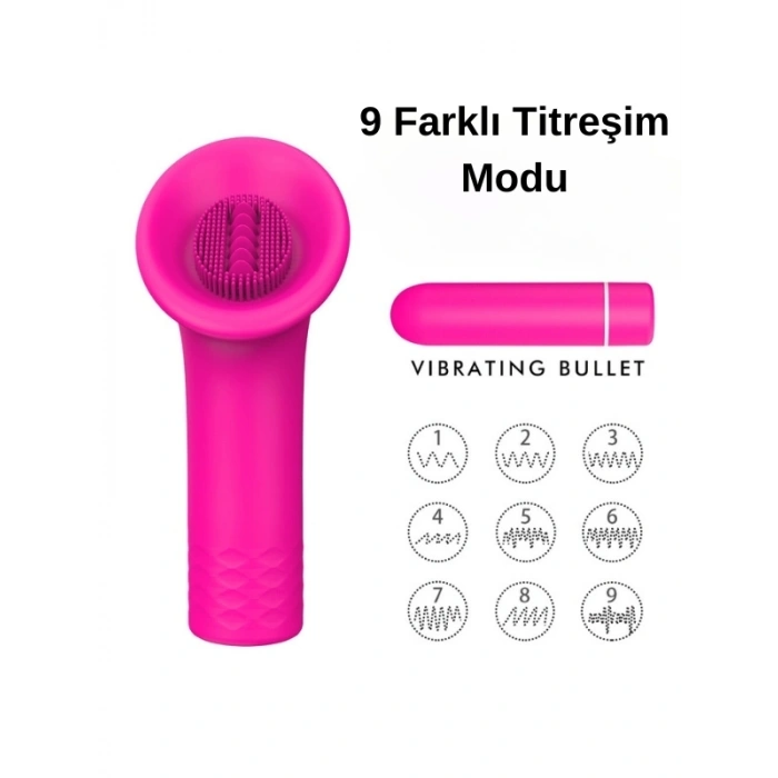 VipMarketim S-Hande Glory Tırtıklı Yüzey Klitoris Uyarıcı Mini Vibratör