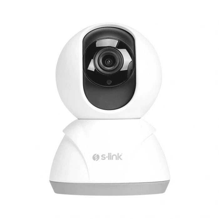 VipMarketim S-LINK SL-IND02 Ev/Bebek Güvenlik Kamerası WiFi 3Mpix 3.6mm Lens 10m. Gece Görüşü Hareket algılama İki Yönlü Ses Micro SD Kartlı TUYA Yazılım(1923)