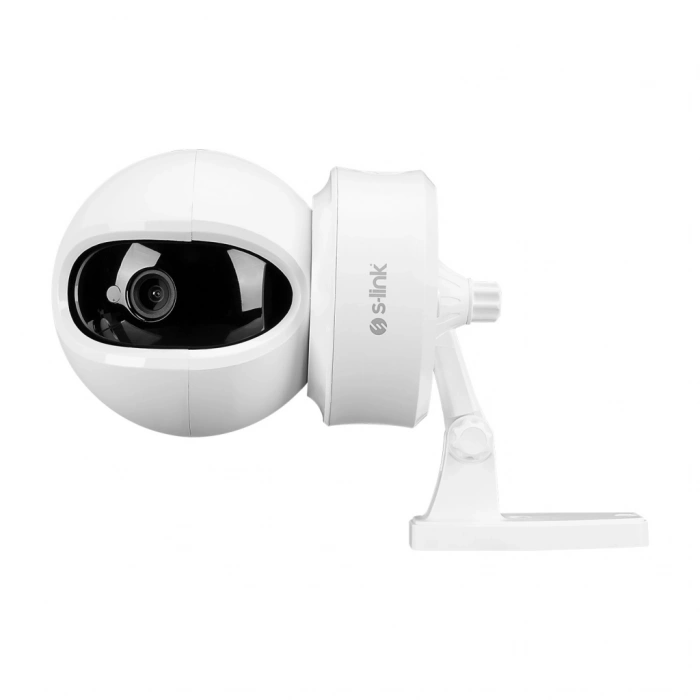 VipMarketim S-LINK SL-IND04 Ev/Bebek Güvenlik Kamerası WiFi 3Mpix 3.6mm Lens 10m. Gece Görüşü Hareket algılama İki Yönlü Ses Micro SD Kartlı TUYA Yazılım(1923)