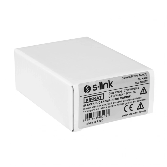 VipMarketim S-LINK SL-KA65 12V 5A Switch Mode DC ADAPTÖR(1923)
