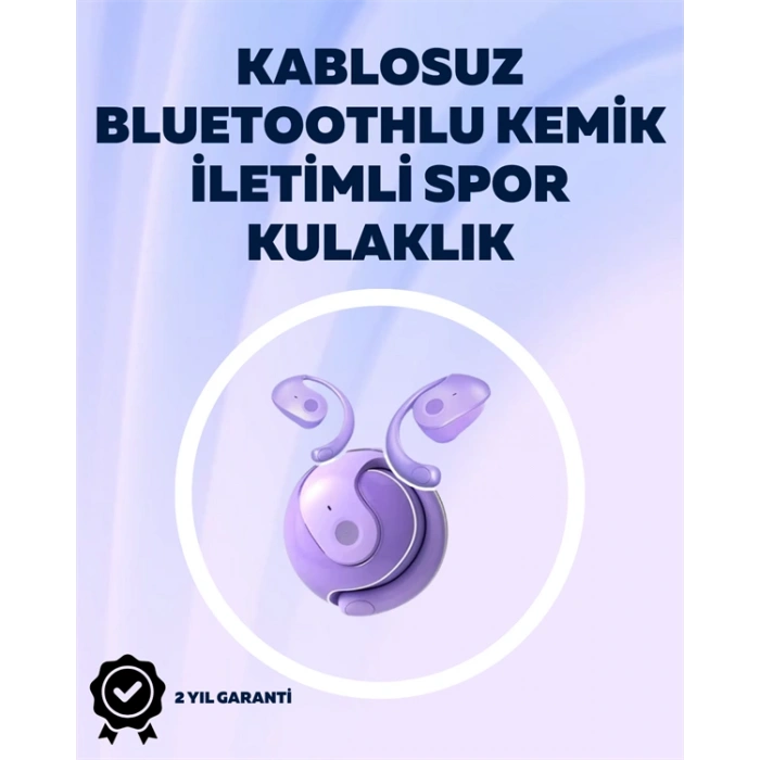 VipMarketim S05 Bluetoothlu Kulak İçi Spor Kulaklık – Kemik İletimi Otomatik Bağlantı Derin Bas Performansı