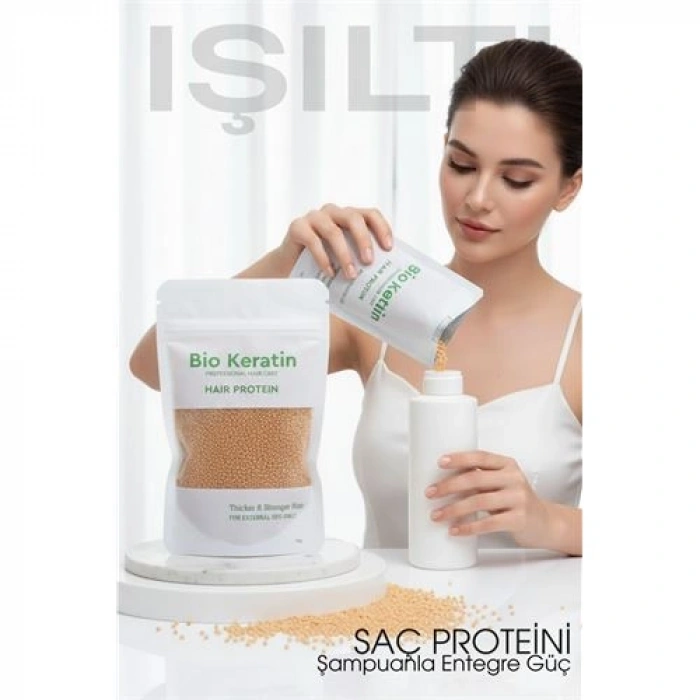VipMarketim Saç Bakım Proteini Yıpranmış Saçlar İçin 50g Hair Protein