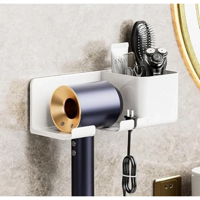 VipMarketim Saç Kurutma Makinesi ve Eşya Düzenleyici Beyaz Renk