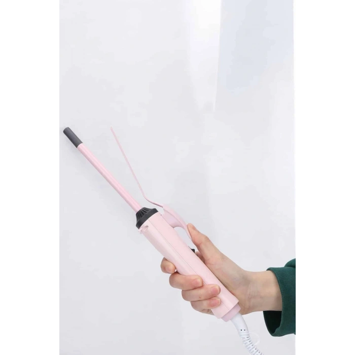 VipMarketim Saç Maşası 10MM İnce Bukleler İçin Yıpranma Önleyici İyon Özelliği