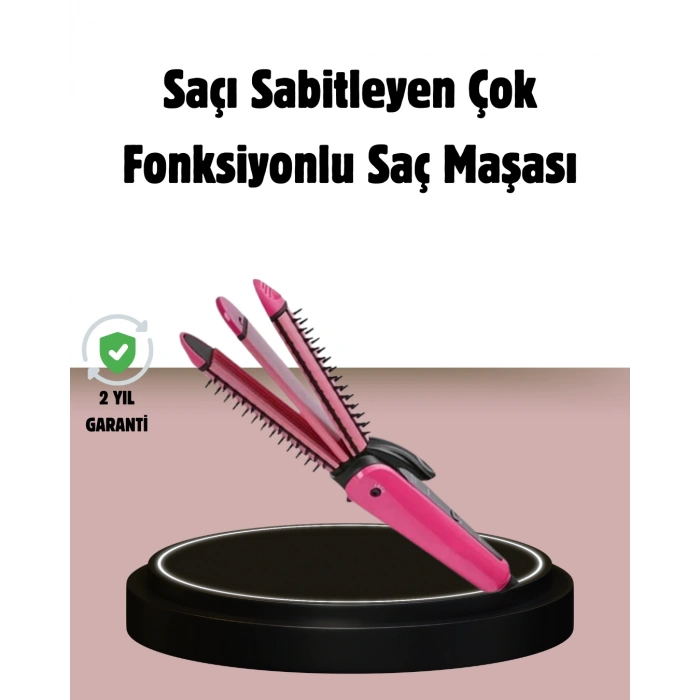 VipMarketim Saç Şekillendirici Maşa ve Düzleştirici 2’si 1 Arada