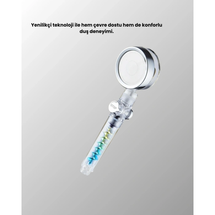 VipMarketim Sağanak Yağmur Etkili El Duşu – Start Stop Tuşlu Su Tasarruflu