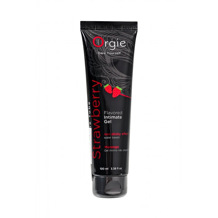 VipMarketim Samimi jel ORGİE LUBE TÜPÜ, çilek aromalı su bazlı, 100 ml