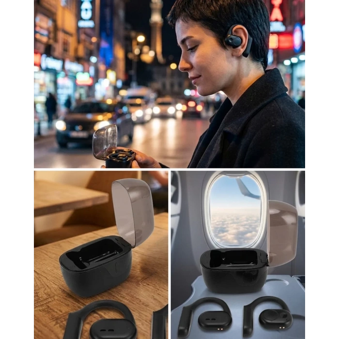 VipMarketim Şarj Kutulu Kablosuz Kulaklık Dokunmatik Kontrol Stereo Ses Deneyimi